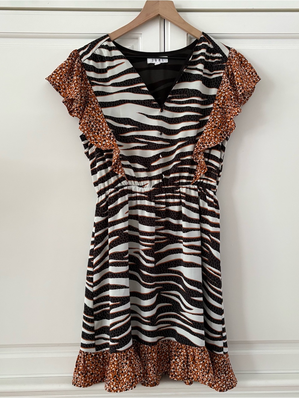 THML Animal Mix Print Small Dress